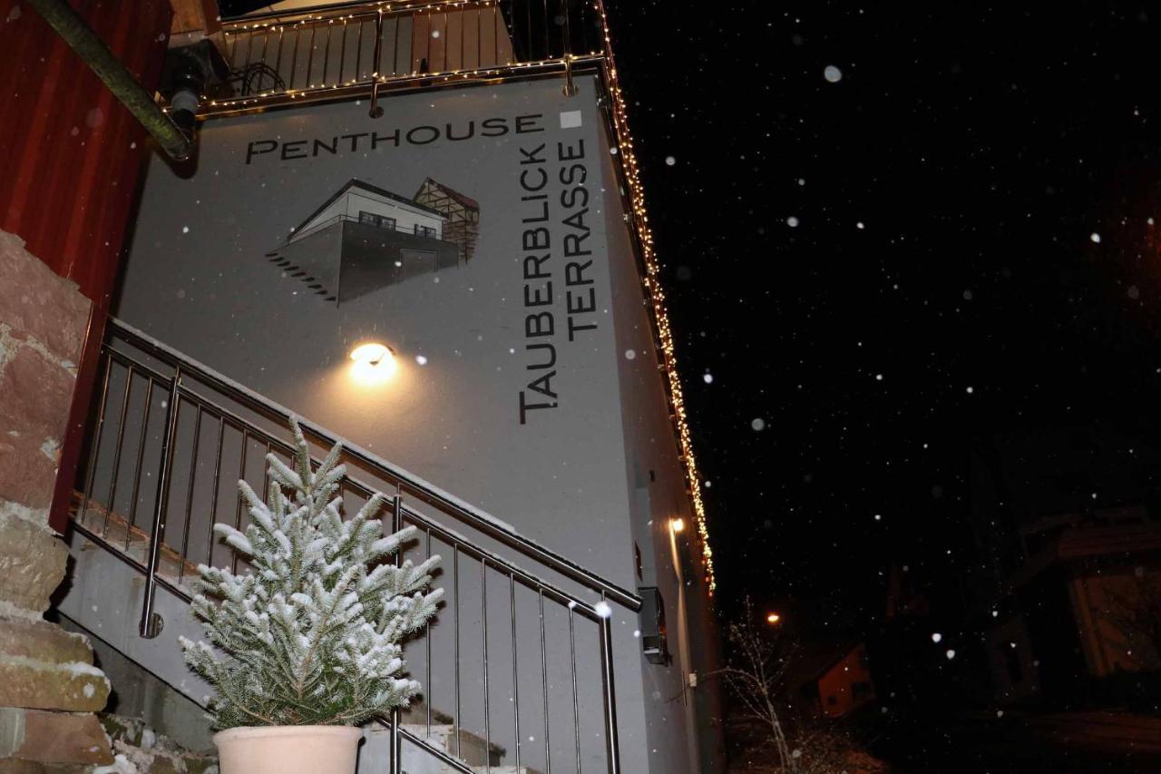 Apartamento Penthouse Tauberblick Tauberbischofsheim Exterior foto